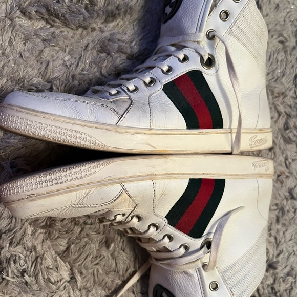 Authentic Gucci Coda Leather High tops Size UK 4 1/2 (US 38.5) - Picture 5 of 10